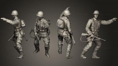 Military figurines usa soldiers 2 06 3d model